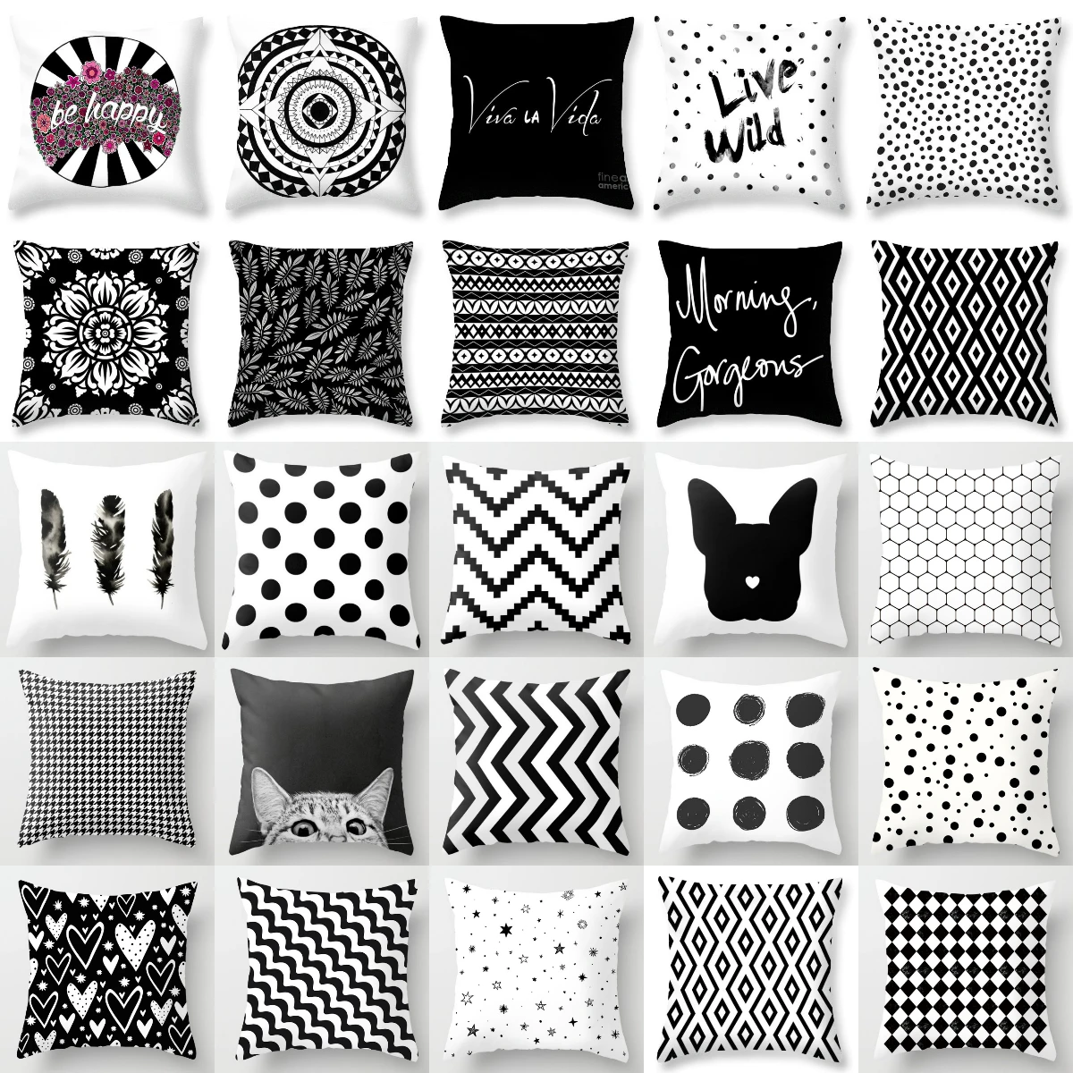 Brand New Simple Black White Geometry Cushion Case Hot Modern Nordic Decorative Pillows Case Livingroom Sofa Couch Throw Pillows
Brand New Simple Black White Geometry Cushion Case Hot Modern Nordic Decorative Pillows Case Livingroom Sofa Couch Throw Pillows