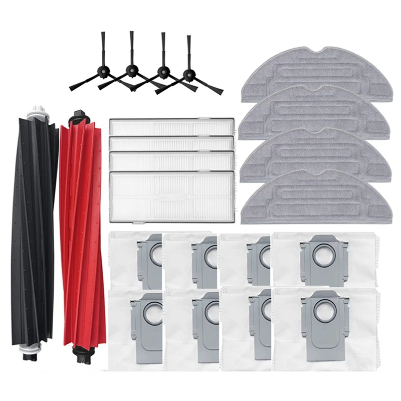 Double Main Brush Roller Parts For Xiaomi Roborock S8 S8 PLUS S8+ S8 Pro Vacuum Cleaner Hepa Filter Mop Cloth Dust Bag Kits
Double Main Brush Roller Parts For Xiaomi Roborock S8 S8 PLUS S8+ S8 Pro Vacuum Cleaner Hepa Filter Mop Cloth Dust Bag Kits