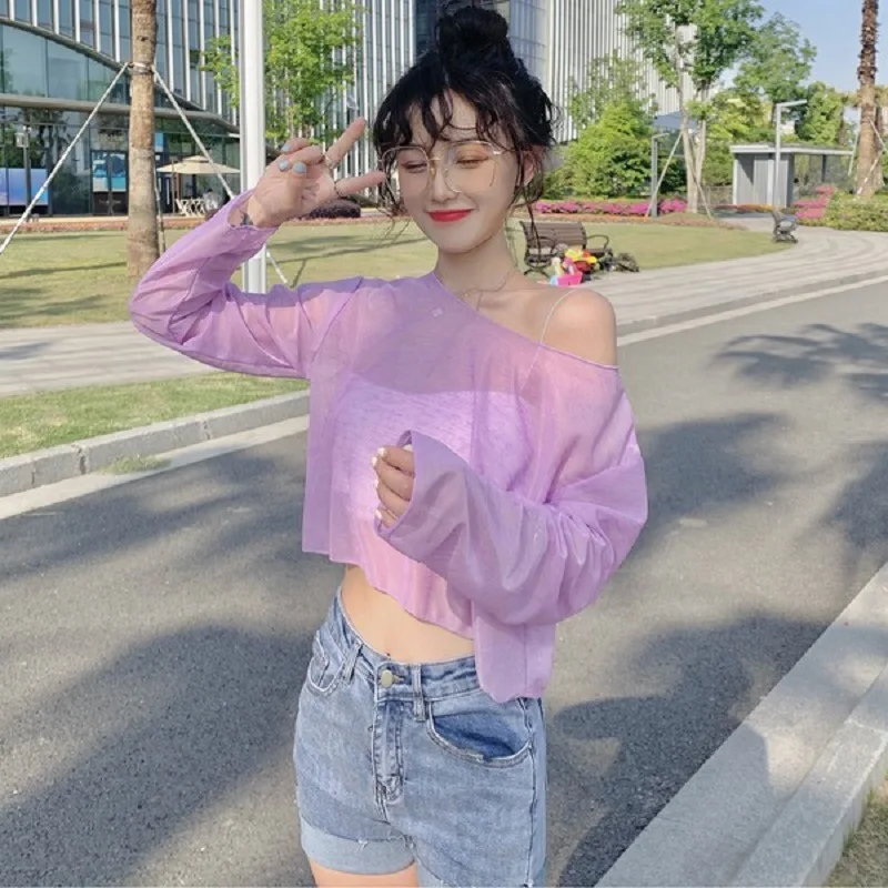 Mesh Top T Shirt Long Sleeve Tees Vintage Summer Clothes For women Thin Crop Top Tshirt Camisetas Blusas Mujer de Moda 2022 Ropa
Mesh Top T Shirt Long Sleeve Tees Vintage Summer Clothes For women Thin Crop Top Tshirt Camisetas Blusas Mujer de Moda 2022 Ropa