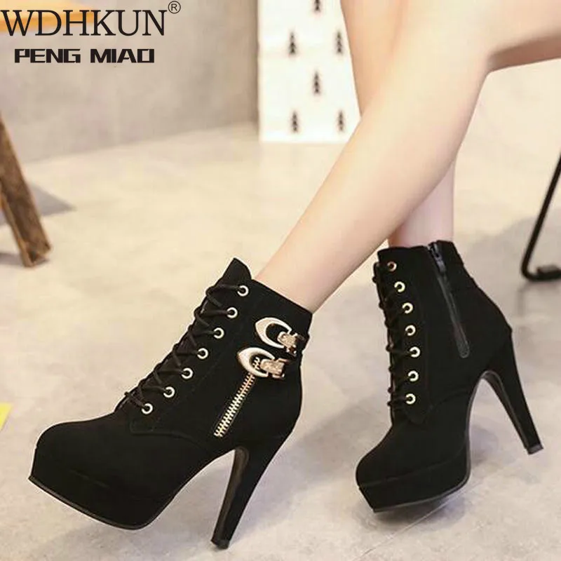Plus Size Ankle Boots Women Platform High Heels Female Lace Up Shoes Woman Buckle Short Boot Casual Ladies Footwear Drop Ship
Plus Size Ankle Boots Women Platform High Heels Female Lace Up Shoes Woman Buckle Short Boot Casual Ladies Footwear Drop Ship