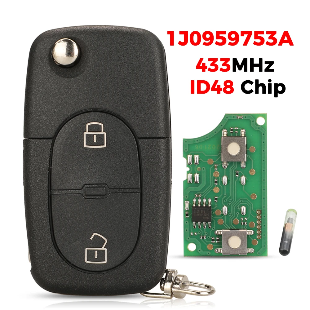 jingyuqin 1J 0959753 A 433 МГц флип-пульт дистанционного ключа автомобиля ID48 чип для VW Volkswagen Golf 4 Passat MK4 сиденье подходит для Skoda Fob HU66 Blade
jingyuqin 1J 0959753 A 433 МГц флип-пульт дистанционного ключа автомобиля ID48 чип для VW Volkswagen Golf 4 Passat MK4 сиденье подходит для Skoda Fob HU66 Blade