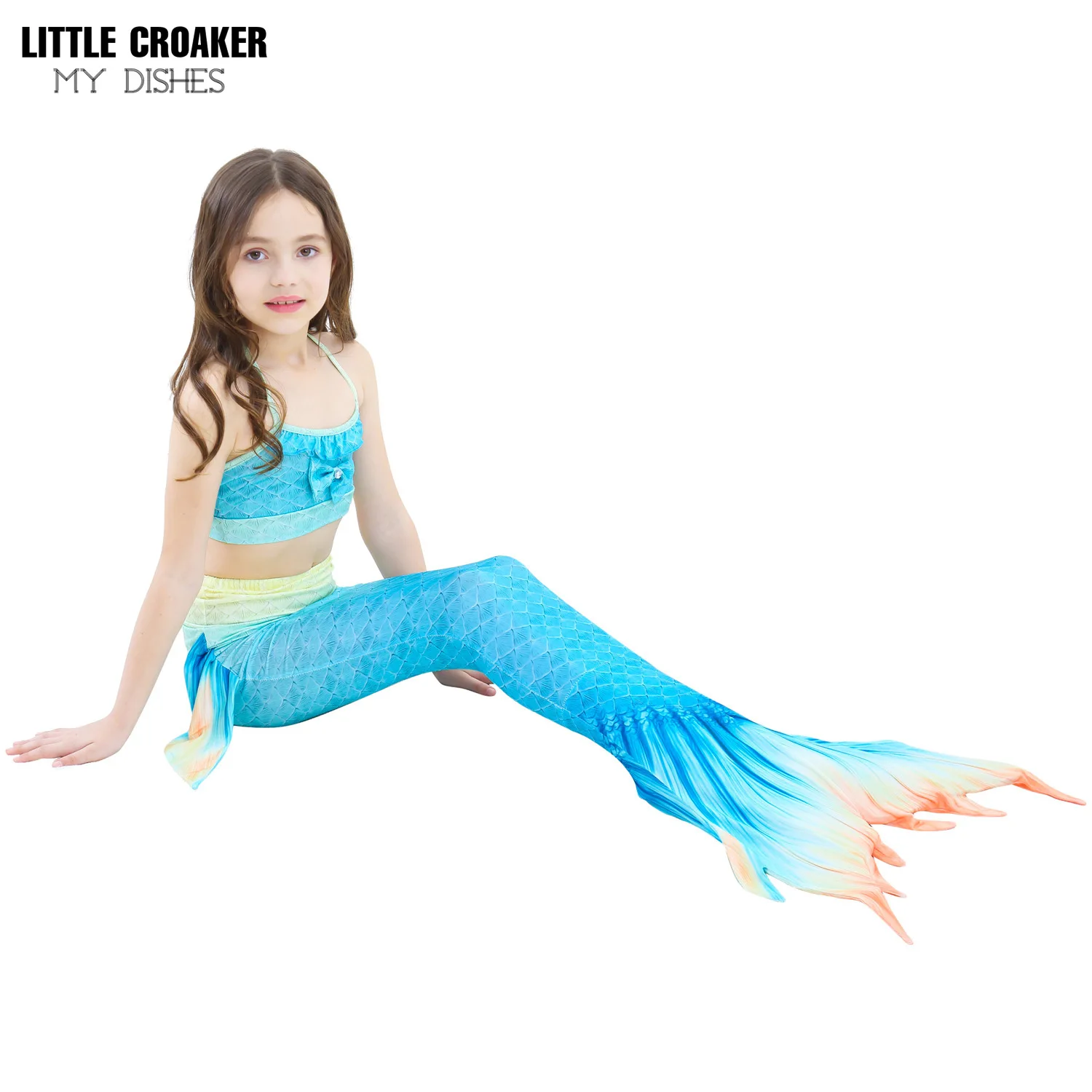 Kids Mermaid Swimsuit Bikini Girls Mermaid Tails with Finned Swimsuit For Swimming Mermaid Costume Clothing
Kids Mermaid Swimsuit Bikini Girls Mermaid Tails with Finned Swimsuit For Swimming Mermaid Costume Clothing