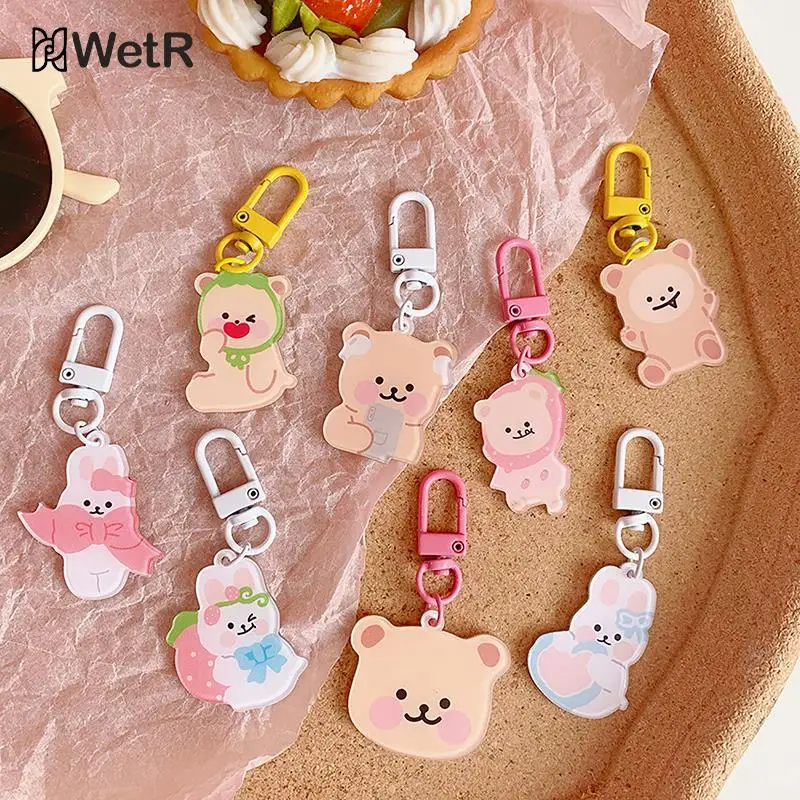 Kawaii Bear Acrylic Keychain Rabbit Keyring For Earphone Case Bag Pendant Ornaments Charm Jewelry Accessories Gift
Kawaii Bear Acrylic Keychain Rabbit Keyring For Earphone Case Bag Pendant Ornaments Charm Jewelry Accessories Gift