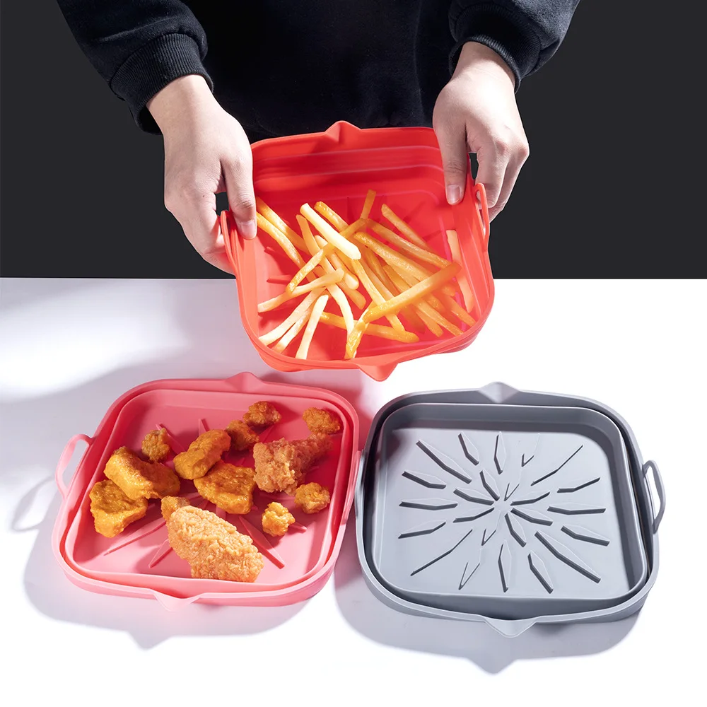 New Foldable Square Air Frying Pan, Baking Pad, Food-grade Silica Gel, Reusable, High-temperature Resistant and Easy To Clean
New Foldable Square Air Frying Pan, Baking Pad, Food-grade Silica Gel, Reusable, High-temperature Resistant and Easy To Clean
