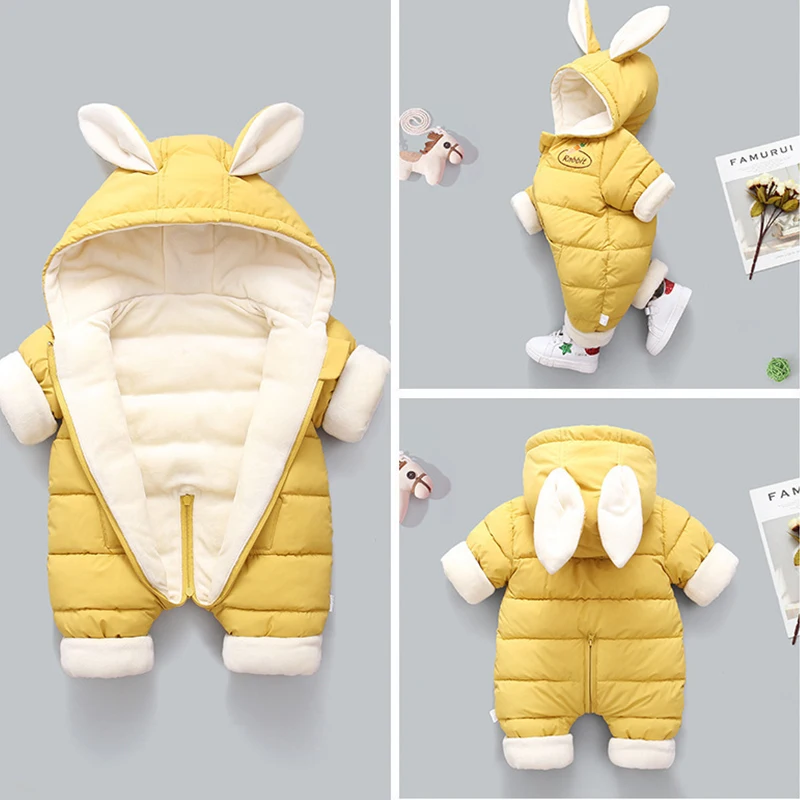 Autumn Winter Overall For Children Infant Down Cotton Thickened Clothes Hooded Cartoon Baby Boys Girls Jumpsuit Baby Romper
Autumn Winter Overall For Children Infant Down Cotton Thickened Clothes Hooded Cartoon Baby Boys Girls Jumpsuit Baby Romper