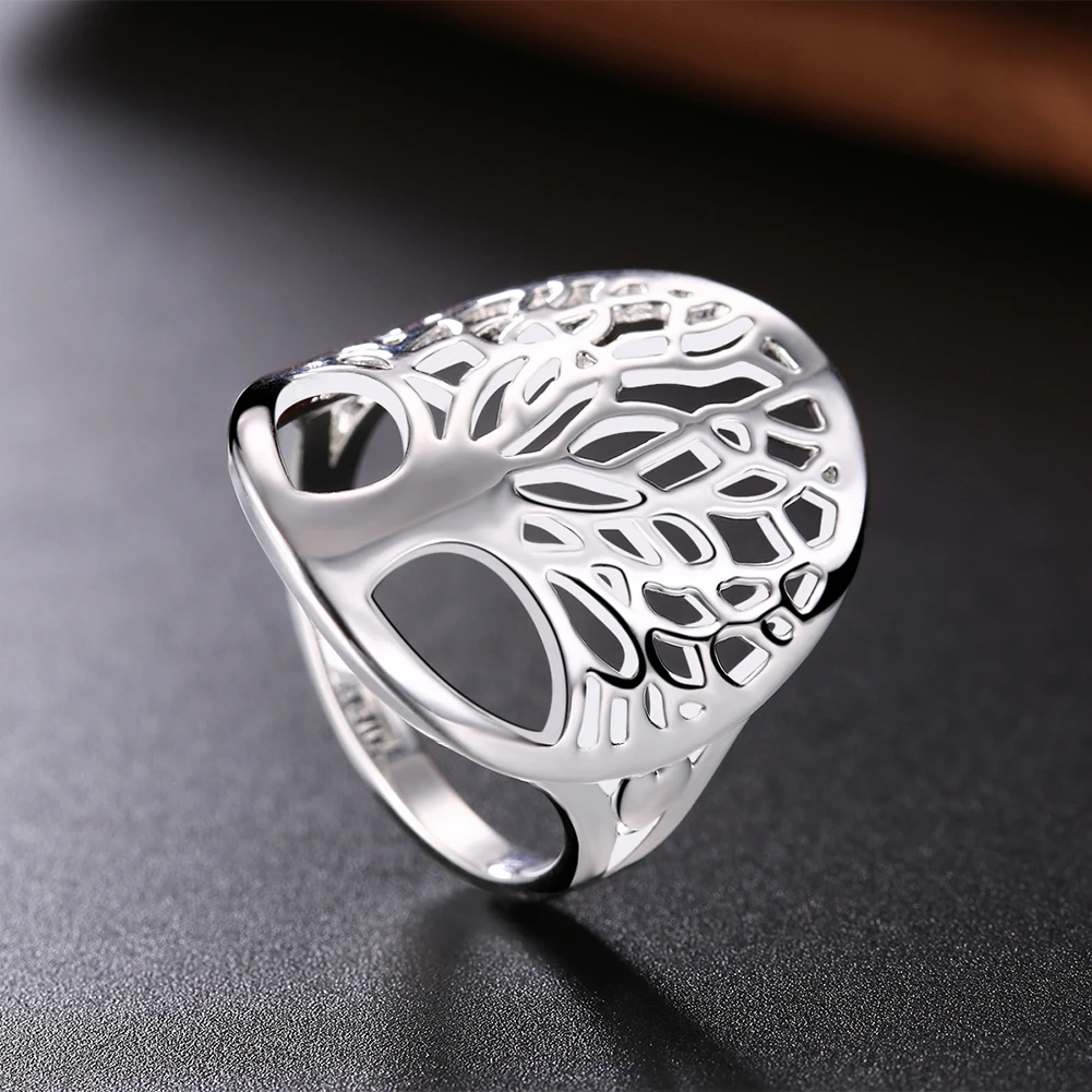 Charm 100% 925 Stamp Silver color Rings For Women men wide tree elegant Fashion Party Christmas Gifts Girl wedding fine Jewelry
Charm 100% 925 Stamp Silver color Rings For Women men wide tree elegant Fashion Party Christmas Gifts Girl wedding fine Jewelry