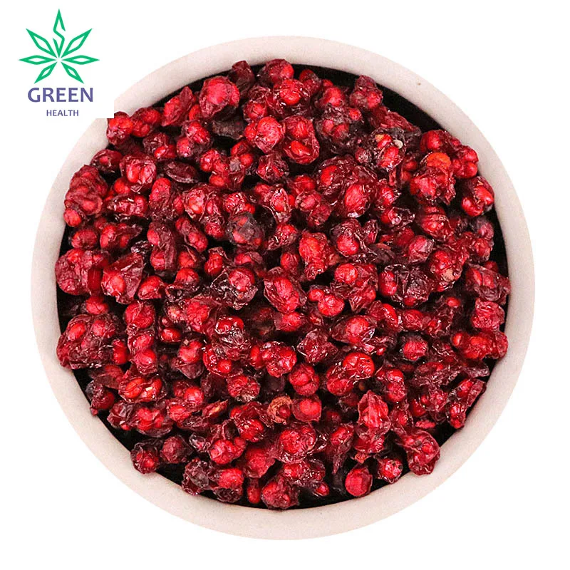 Wu Wei Zi Fructus Schisandrae Chinese Magnoliavine Fruit 
Wu Wei Zi Fructus Schisandrae Chinese Magnoliavine Fruit