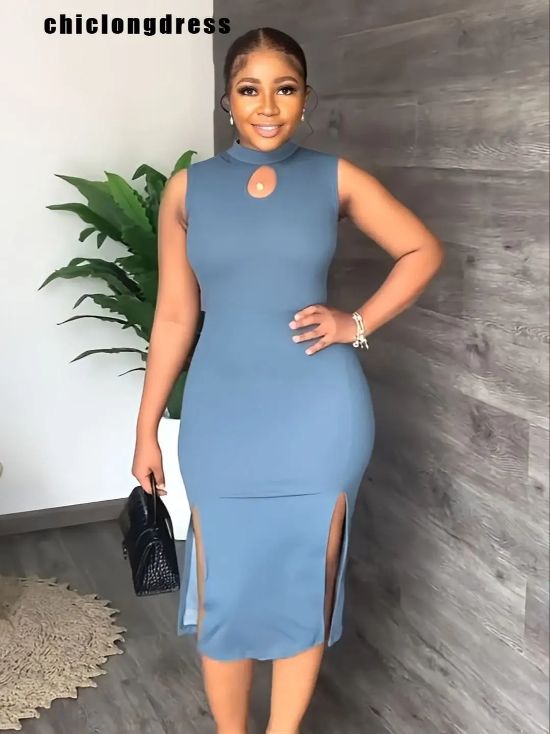 Summer Slim Sleeveless Slit Dress Women Fashion Elegant Sleeveless Round Neck Hollow Slit Party Dress Women
Summer Slim Sleeveless Slit Dress Women Fashion Elegant Sleeveless Round Neck Hollow Slit Party Dress Women