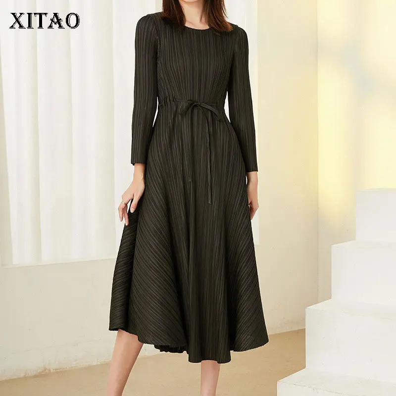 XITAO/платье на завязках; Модный пуловер с длинными рукавами; Однотонный Повседневный стиль; Коллекция 2022 года; Сезон весна; Платье для подрост...
XITAO/платье на завязках; Модный пуловер с длинными рукавами; Однотонный Повседневный стиль; Коллекция 2022 года; Сезон весна; Платье для подрост...