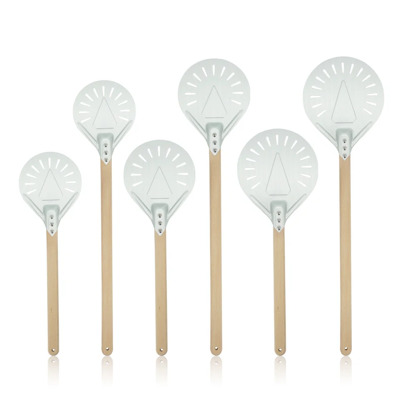 7/8/9 inch Perforated Pizza Turning Peel Pizza Shovel Aluminum wooden handle Pizza Peel Paddle Short Pizza Tool Non Slip Handle
7/8/9 inch Perforated Pizza Turning Peel Pizza Shovel Aluminum wooden handle Pizza Peel Paddle Short Pizza Tool Non Slip Handle