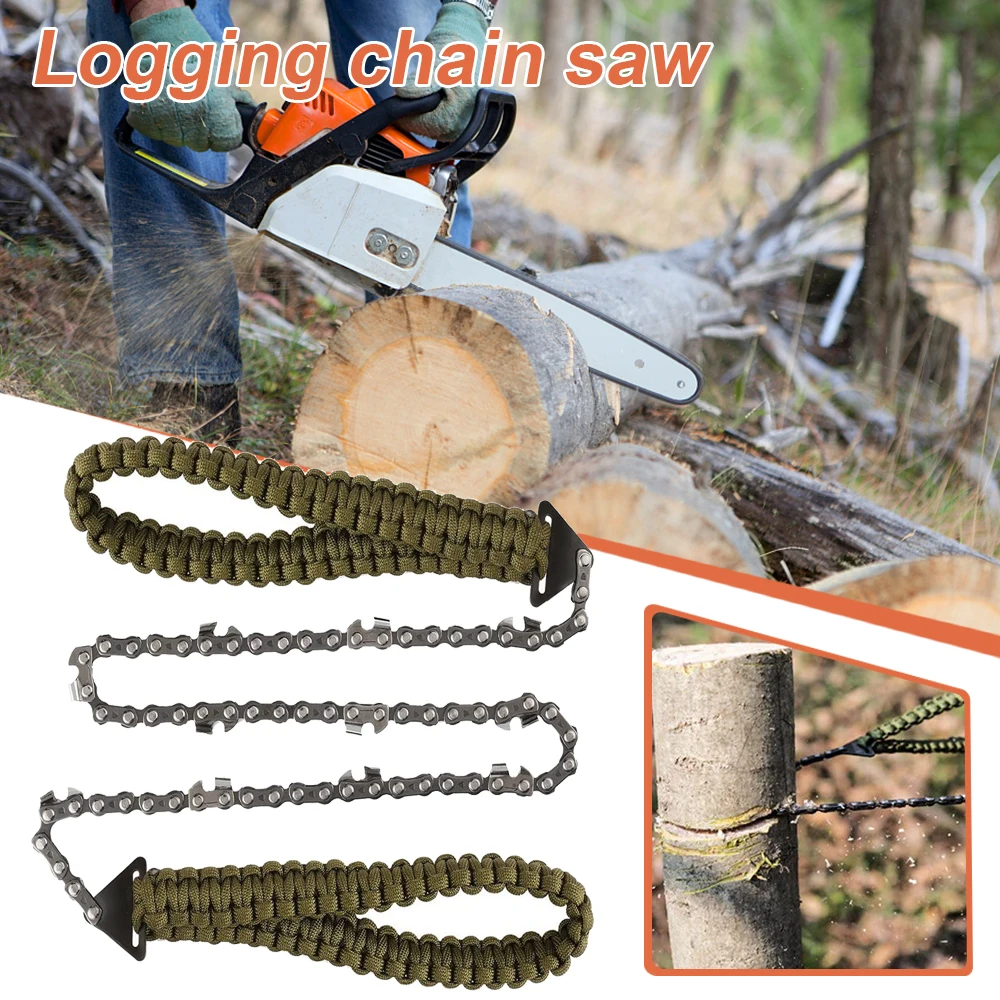 Pocket Chainsaw with Paracord Handle Emergency Outdoor Survival Gear for Camping Folding Chain Hand Saw Folding Design N66
Pocket Chainsaw with Paracord Handle Emergency Outdoor Survival Gear for Camping Folding Chain Hand Saw Folding Design N66