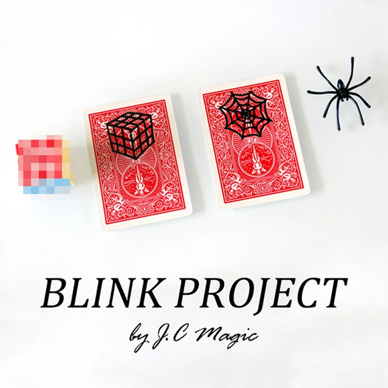 

Blink Project By J.C Magic Illusions Gimmick As Seen on Tv Close Up Magic Tricks Magic Props Spider Appear On A Card Funny Bar