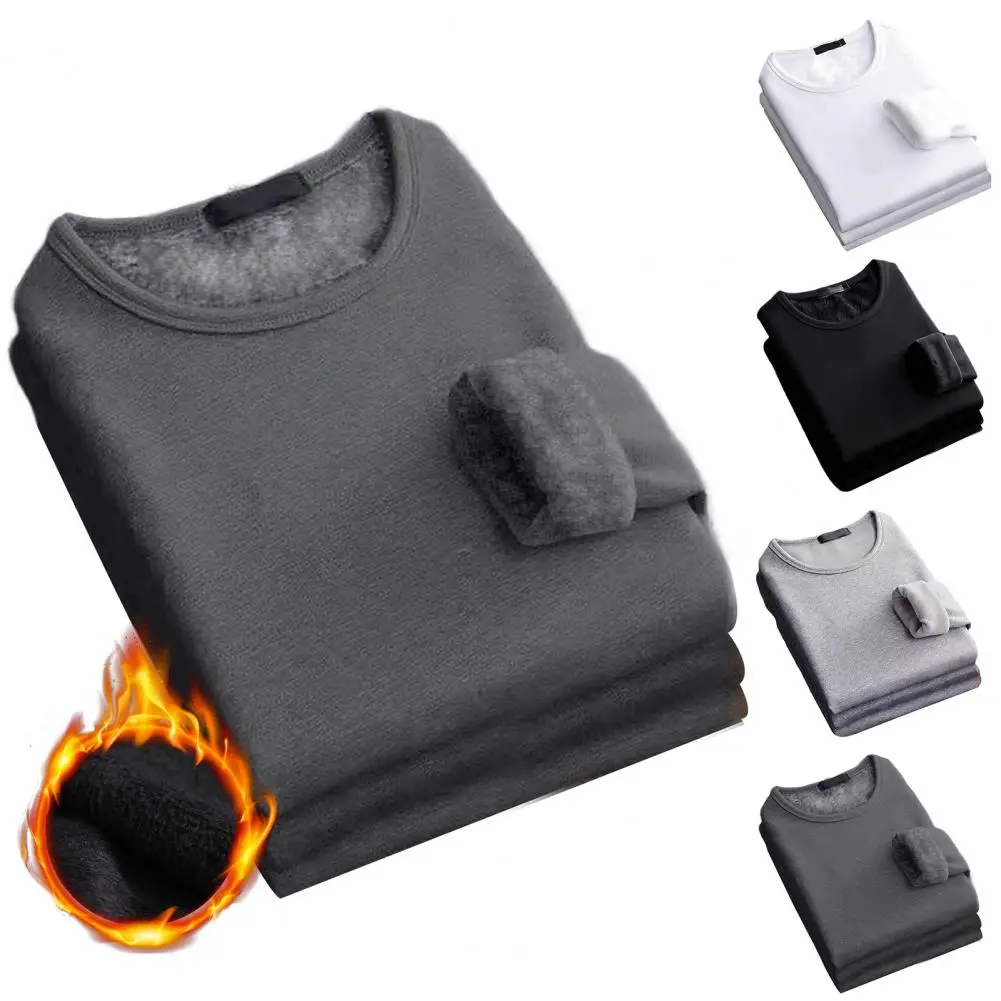 Base T-shirt Solid Color Shrink Resistant Anti-freeze Autumn Fleece Lining Bottoming Thermal Underwear Fleece Top Home Wear
Base T-shirt Solid Color Shrink Resistant Anti-freeze Autumn Fleece Lining Bottoming Thermal Underwear Fleece Top Home Wear