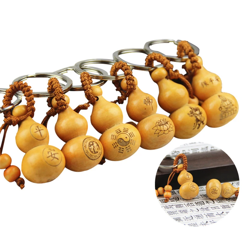 New 1Pc wood Chinese Traditional Fortune Keyring Decor Keychain Car Hange Lucky Mahogany Gourd Craft
New 1Pc wood Chinese Traditional Fortune Keyring Decor Keychain Car Hange Lucky Mahogany Gourd Craft