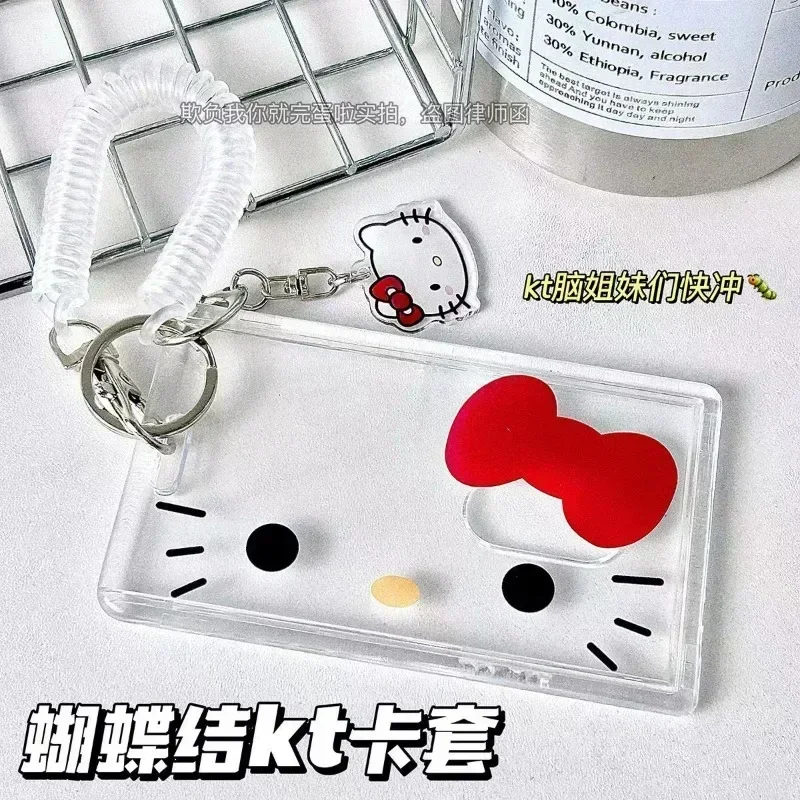 

Держатель для карт Hello Kitty, женский брелок для кредитных карт