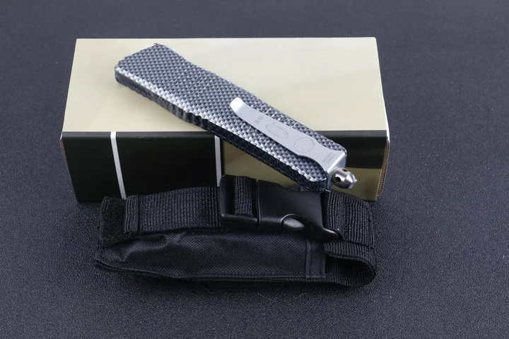 Micro OTF Tech Knife Combat Troo Series 440 Steel Blade 57HRC Zinc Aluminum Alloy Handle Outdoor Self Defense Pocket Knife
Micro OTF Tech Knife Combat Troo Series 440 Steel Blade 57HRC Zinc Aluminum Alloy Handle Outdoor Self Defense Pocket Knife