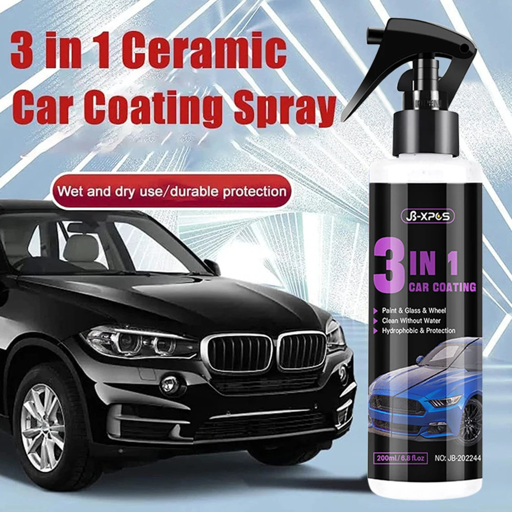 200ml 9H Ceramic Coating for Car 3 In 1 Spray Car Polishing Agent Hydrophobic Scratch-Resistant Auto Paint Care Tool Accessories
200ml 9H Ceramic Coating for Car 3 In 1 Spray Car Polishing Agent Hydrophobic Scratch-Resistant Auto Paint Care Tool Accessories