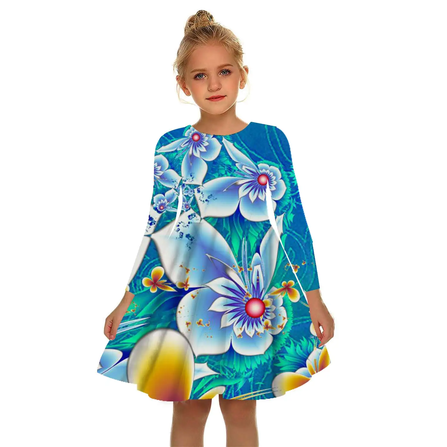 3D Print green Flowers Plants Print Dress Girls Gift Color Dress White Girl color Dress 2-17Y Children Kids Summer girl Dresses
3D Print green Flowers Plants Print Dress Girls Gift Color Dress White Girl color Dress 2-17Y Children Kids Summer girl Dresses