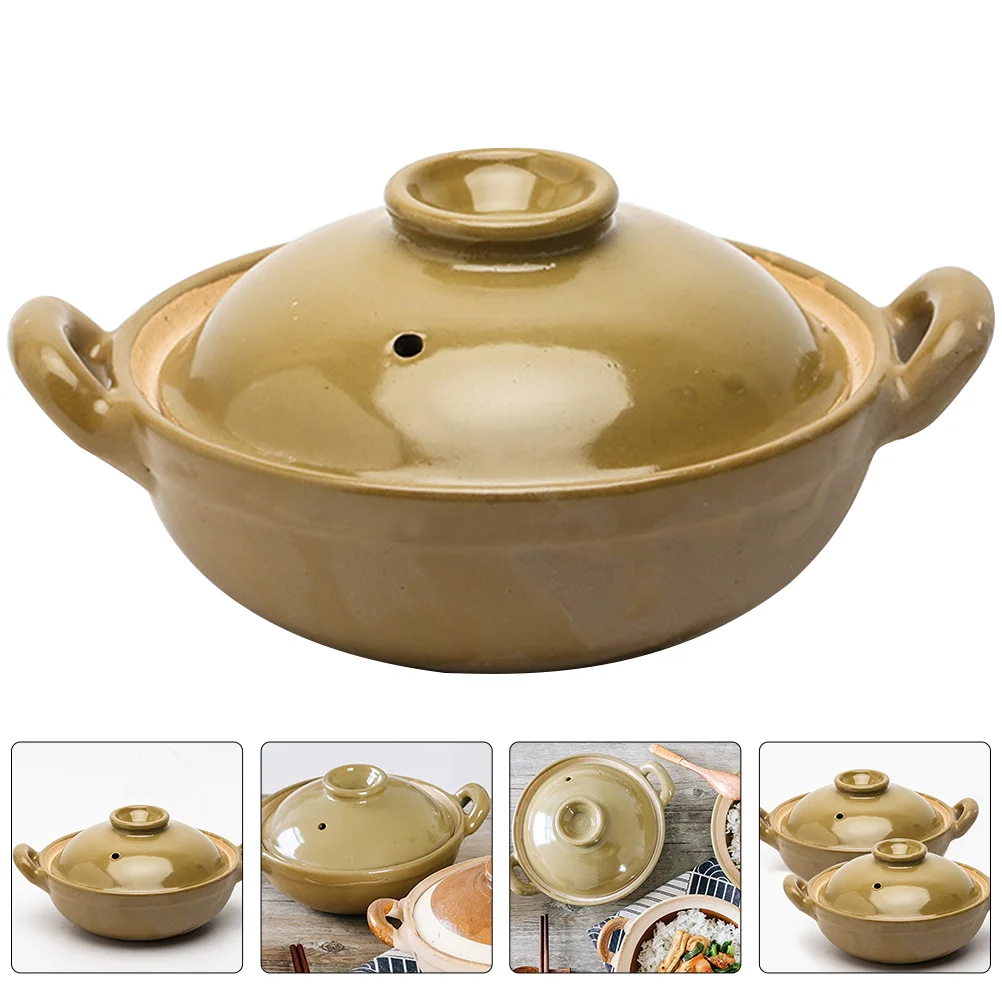 Pot Casserole Soup Ceramic Stew Clay Cookware Stockpot Pan Kitchen Pottery Cookinglid Earthen Dish Bowl Korean Slow Hot Braiser
Pot Casserole Soup Ceramic Stew Clay Cookware Stockpot Pan Kitchen Pottery Cookinglid Earthen Dish Bowl Korean Slow Hot Braiser
