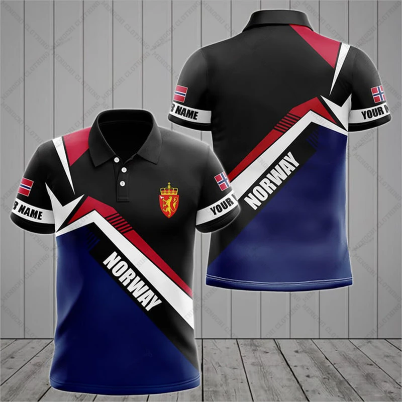 Customized Norway Emblem Graphic Polo Shirts Summer Unisex Casual Streetwear Men's Fashion Loose Jersey Oversized Sportswear
Customized Norway Emblem Graphic Polo Shirts Summer Unisex Casual Streetwear Men's Fashion Loose Jersey Oversized Sportswear