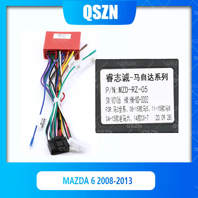 QSZN Android Canbus Box MZD-RZ-05 For Mazda 6 2008-2013 16 Pin Harness Wiring Power Cables Car Radio Stereo
QSZN Android Canbus Box MZD-RZ-05 For Mazda 6 2008-2013 16 Pin Harness Wiring Power Cables Car Radio Stereo
