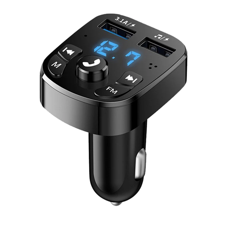 Car Bluetooth 5.0 Audio Player Dual USB For U Disk & Phone Charger Adapter Car FM Bluetooth Transmitter Receiver
Car Bluetooth 5.0 Audio Player Dual USB For U Disk & Phone Charger Adapter Car FM Bluetooth Transmitter Receiver