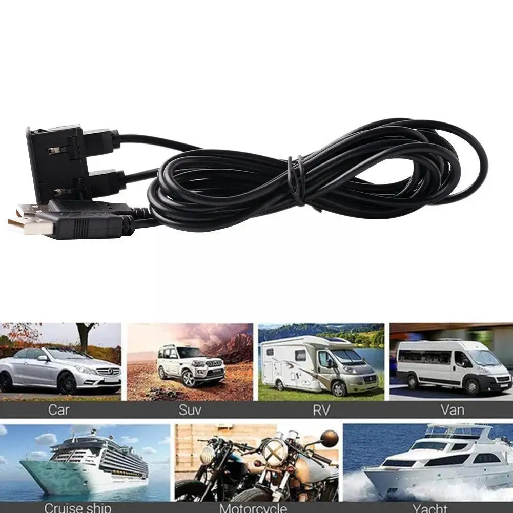 Car Dash Flush Mount AUX USB Port Panel Auto Boat Dual USB Extension Cable Adapter For Toyota Mitsubishi M1H9
Car Dash Flush Mount AUX USB Port Panel Auto Boat Dual USB Extension Cable Adapter For Toyota Mitsubishi M1H9