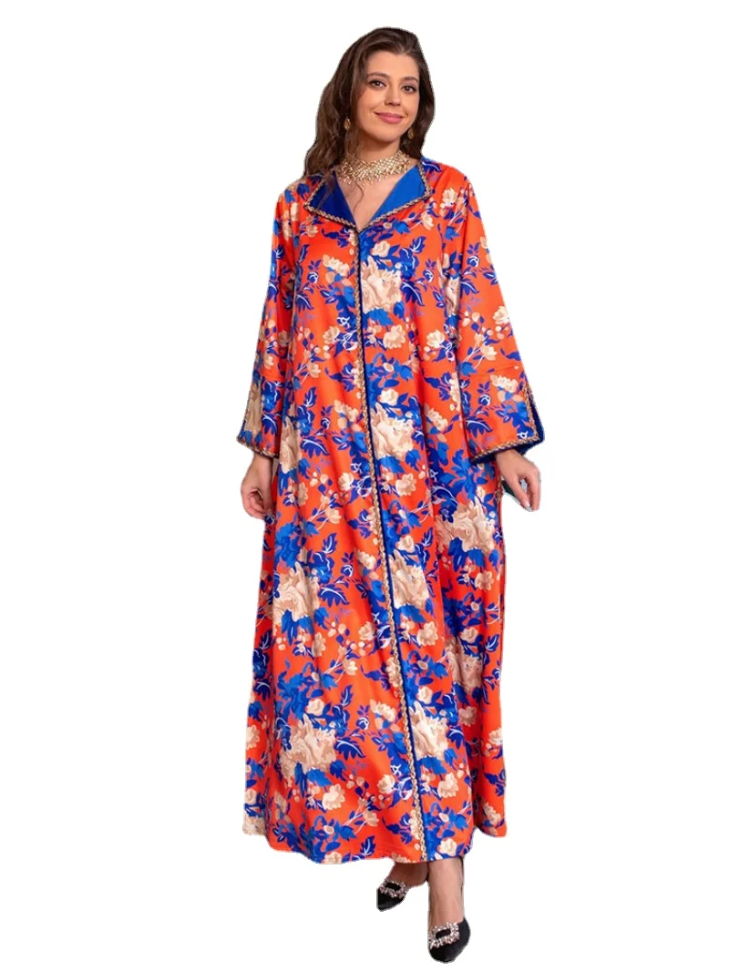 Floral Abaya Arabic Evening Long Dresses for Women Diamonds Trim Muslim Ramadan Evening Moroccan Kaftan Saudi Gulf Jalabiya Gown
Floral Abaya Arabic Evening Long Dresses for Women Diamonds Trim Muslim Ramadan Evening Moroccan Kaftan Saudi Gulf Jalabiya Gown