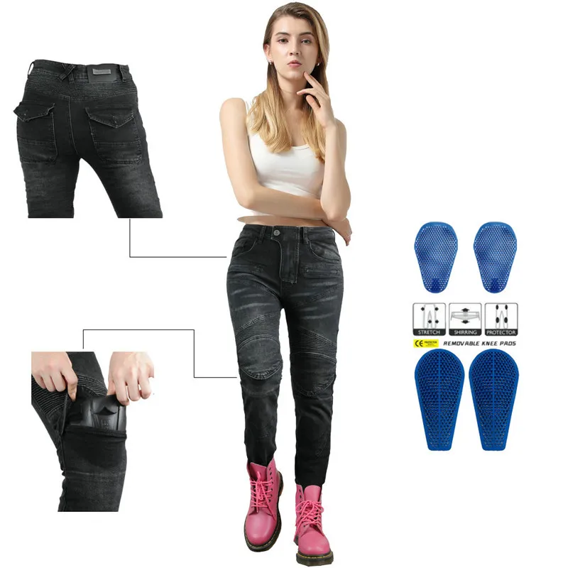 Motorcycle Pants Pantalon Moto Jeans PK718 Woman Boyfriends Motorcycle Leisure Women's Jeans Riding High Waist Jeans Gears
Motorcycle Pants Pantalon Moto Jeans PK718 Woman Boyfriends Motorcycle Leisure Women's Jeans Riding High Waist Jeans Gears