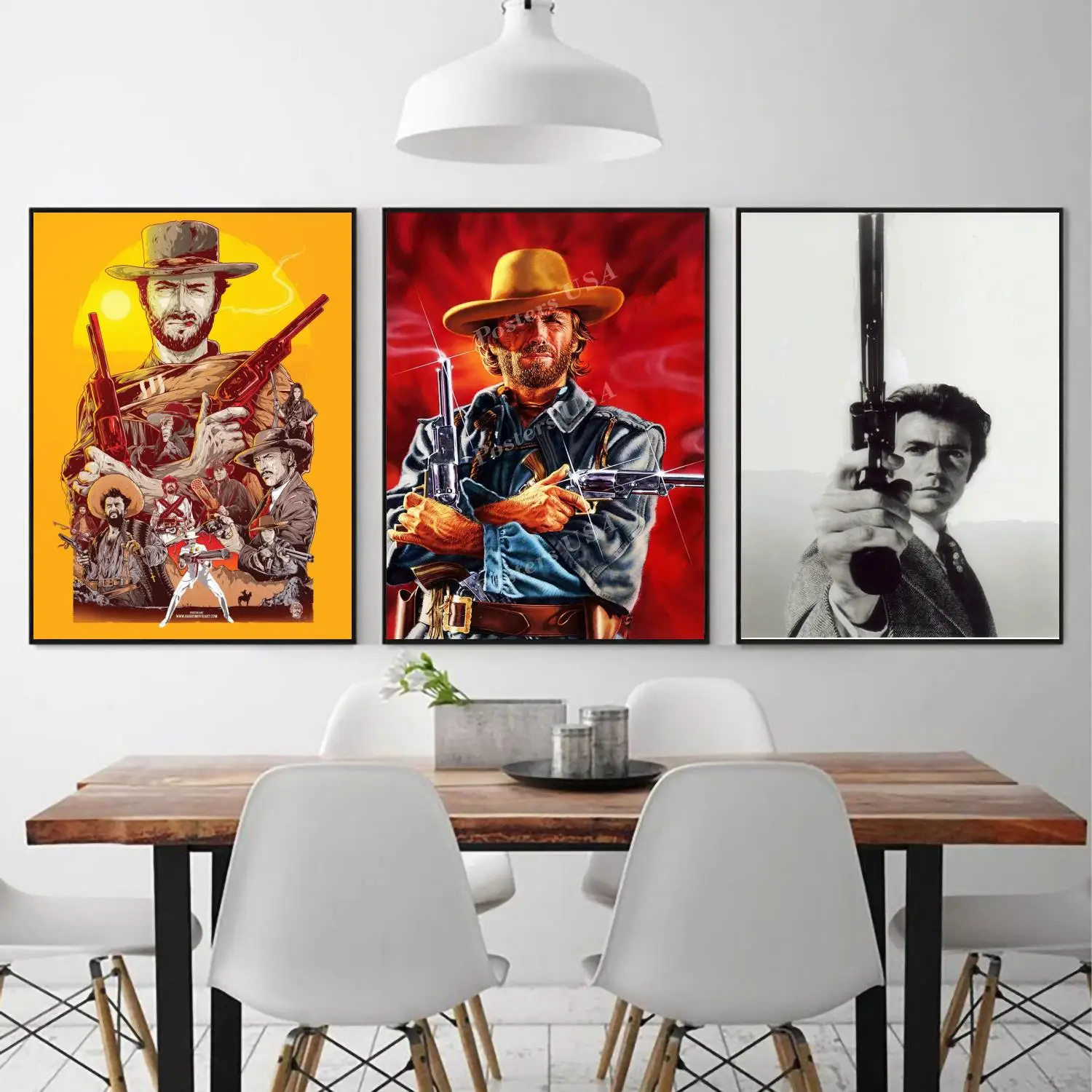 Clint Eastwood & General Saint poster Wall Art Canvas Posters Decoration Art Personalized Gift Modern Family bedroom Painting
Clint Eastwood & General Saint poster Wall Art Canvas Posters Decoration Art Personalized Gift Modern Family bedroom Painting