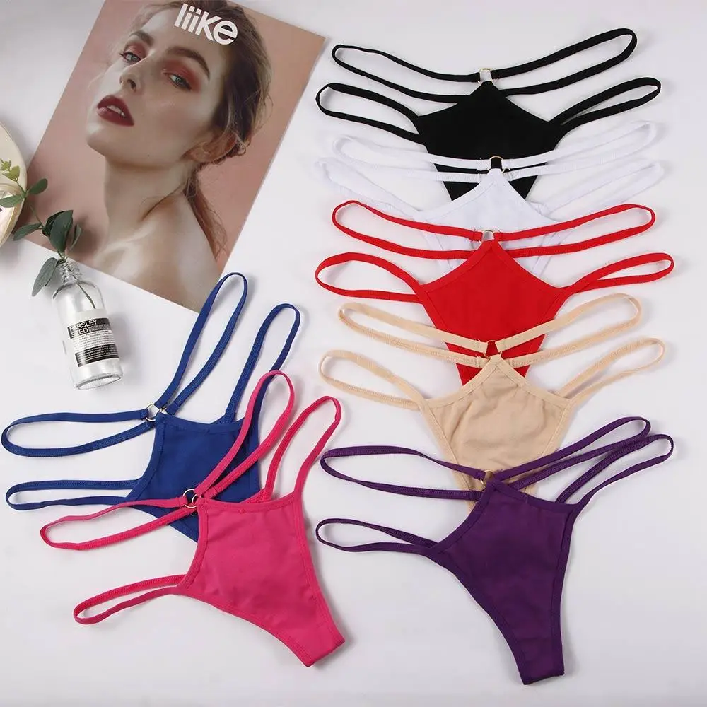 1PCS Women Cotton Thong G-string Panties Sexy Thin Strappy Underwear Transparent Women's Panties Female Underpants Lingerie
1PCS Women Cotton Thong G-string Panties Sexy Thin Strappy Underwear Transparent Women's Panties Female Underpants Lingerie
