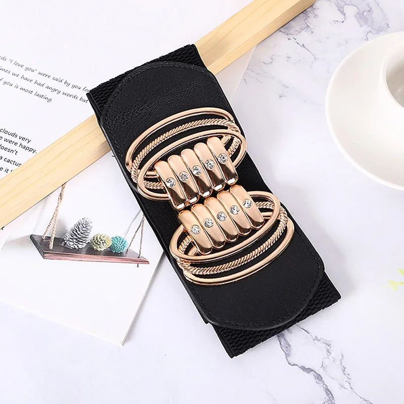 New Fashion Women Elastic Belts Designer Luxury Brand Wide Waist Strap Dress Coat Sweater Ladies Decorative Waistband
New Fashion Women Elastic Belts Designer Luxury Brand Wide Waist Strap Dress Coat Sweater Ladies Decorative Waistband