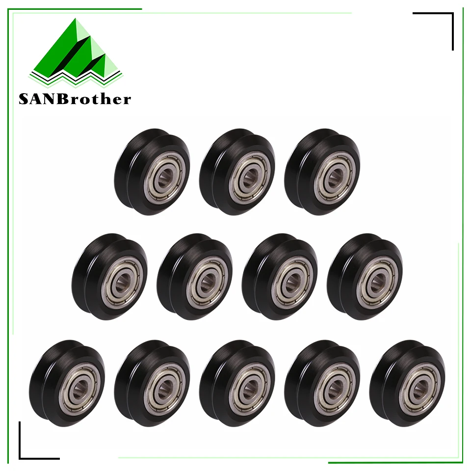 12/24pcs POM Wheel CNC v-Openbuildd Plastic with 625zz Idler Pulley Gear Passive Round/V-Slot Perlin Pulley Wheel for CR10 Ender
12/24pcs POM Wheel CNC v-Openbuildd Plastic with 625zz Idler Pulley Gear Passive Round/V-Slot Perlin Pulley Wheel for CR10 Ender