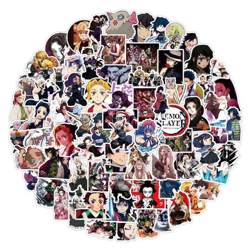 100Pcs/Set Anime Demon Slayer Stickers For Luggage Skateboard Computer Notebook Car Decal Pvc Waterproof Stickers Kids Toy
100Pcs/Set Anime Demon Slayer Stickers For Luggage Skateboard Computer Notebook Car Decal Pvc Waterproof Stickers Kids Toy