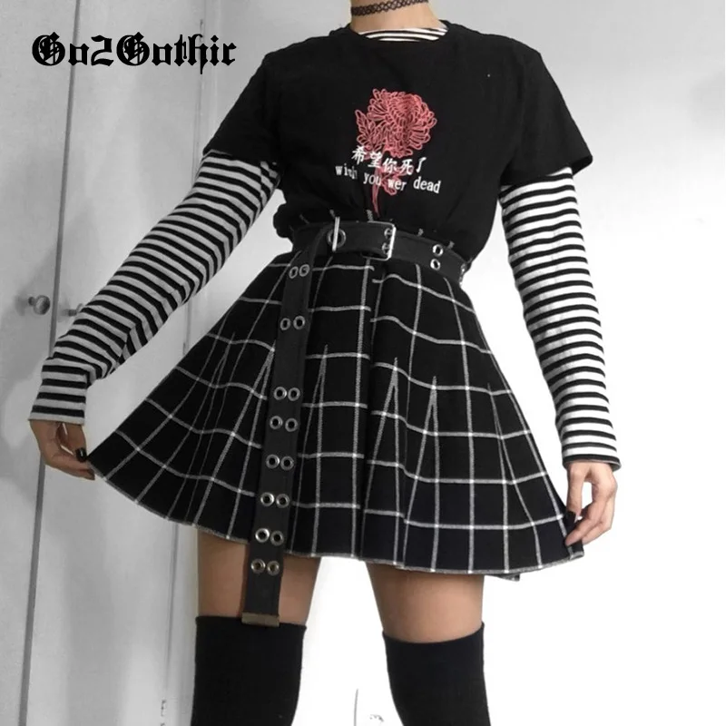 Large Lattice Skirt Women Clothing Dark Goth Black Plaid Skirts Woman High Waist Skirts Harajuku Motorcycle Girls Skirts Womens
Large Lattice Skirt Women Clothing Dark Goth Black Plaid Skirts Woman High Waist Skirts Harajuku Motorcycle Girls Skirts Womens