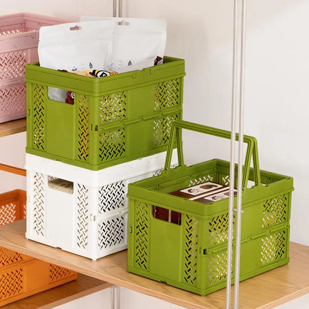 HOt Sales!Storage Basket Folding Large Capacity with Handle Wear-resistant Food Book Snack Desktop Organizer for Home
HOt Sales!Storage Basket Folding Large Capacity with Handle Wear-resistant Food Book Snack Desktop Organizer for Home