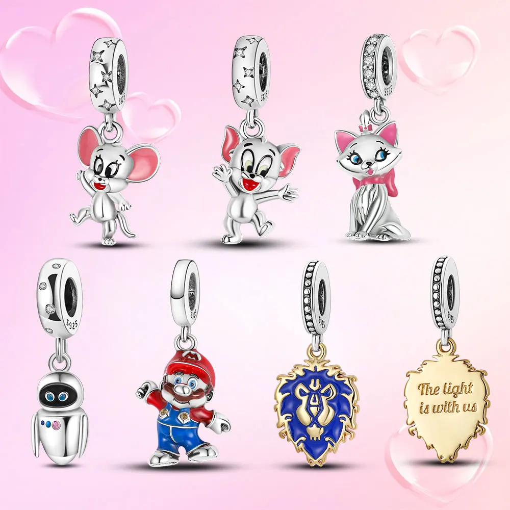 S925 Charm For Women Fit Original Pandora Bracelets Gold Plated Pendant For Necklace Snake Chain The Light With Us Gifts 
S925 Charm For Women Fit Original Pandora Bracelets Gold Plated Pendant For Necklace Snake Chain The Light With Us Gifts