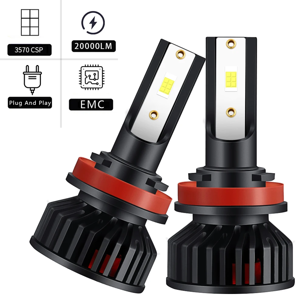 2pcs H7 LED H1 H8 20000LM HB3 9005 HB4 9006 H4 Led H11 H9 Car Headlight Bulb Canbus Auto 4300K 6000K 8000K 25000K
2pcs H7 LED H1 H8 20000LM HB3 9005 HB4 9006 H4 Led H11 H9 Car Headlight Bulb Canbus Auto 4300K 6000K 8000K 25000K