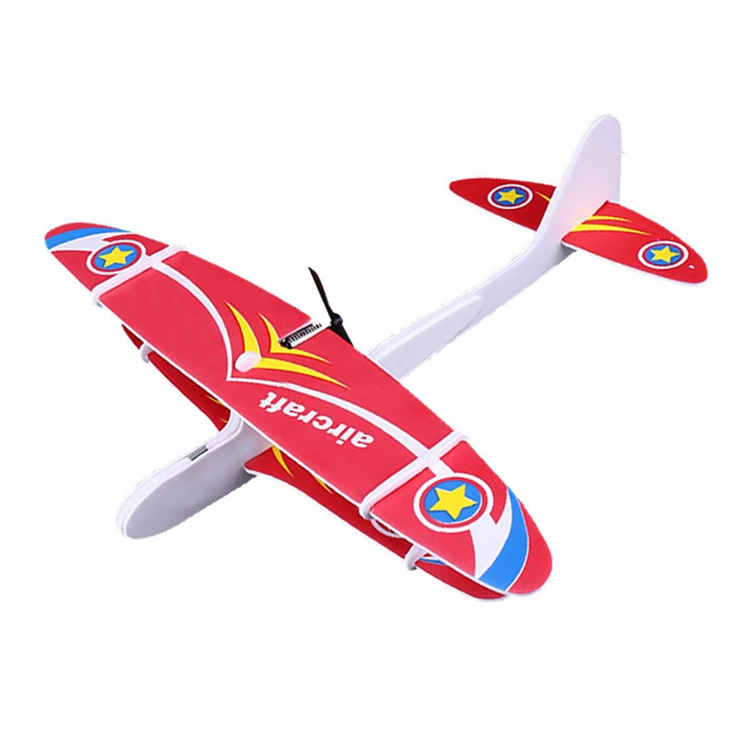 

Large Foam Aircraft Toy Hand Throwing Flying Airplane Flight Glider DIY Model Toy For Kids Adult Outdoor Plane Model Toys