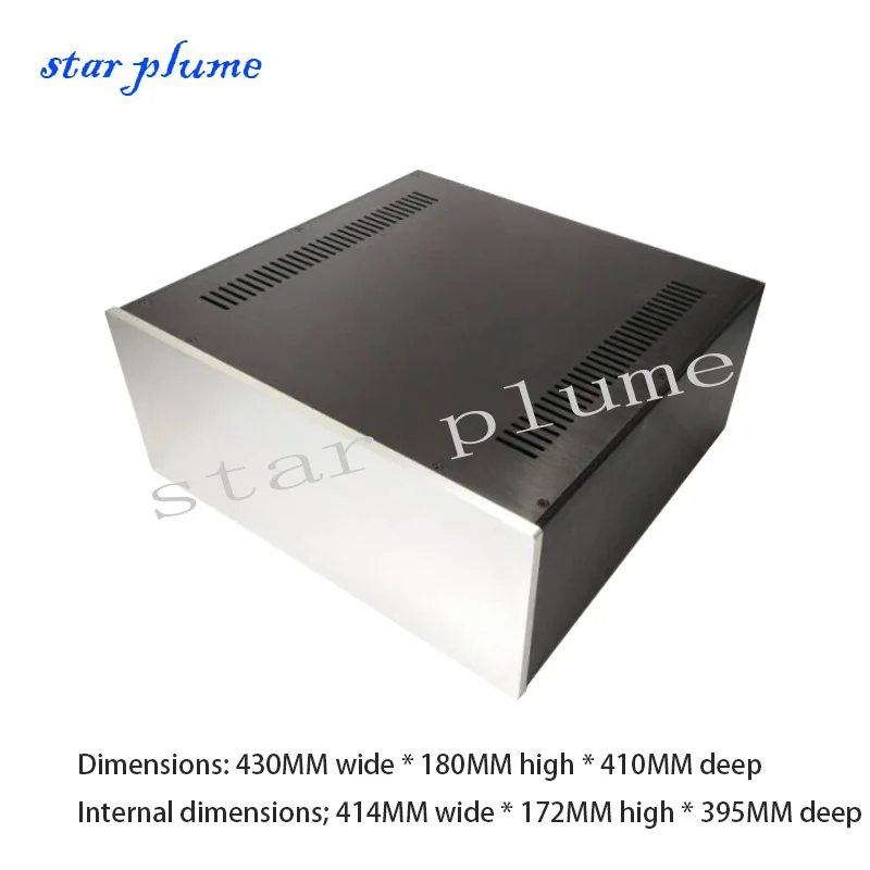 4318 All Aluminum Power Amplifier Case Preamplifier Chassis (430*180*410MM) Alluminio HIFI Amplifier Audio Chassis Shell DIY Box
4318 All Aluminum Power Amplifier Case Preamplifier Chassis (430*180*410MM) Alluminio HIFI Amplifier Audio Chassis Shell DIY Box