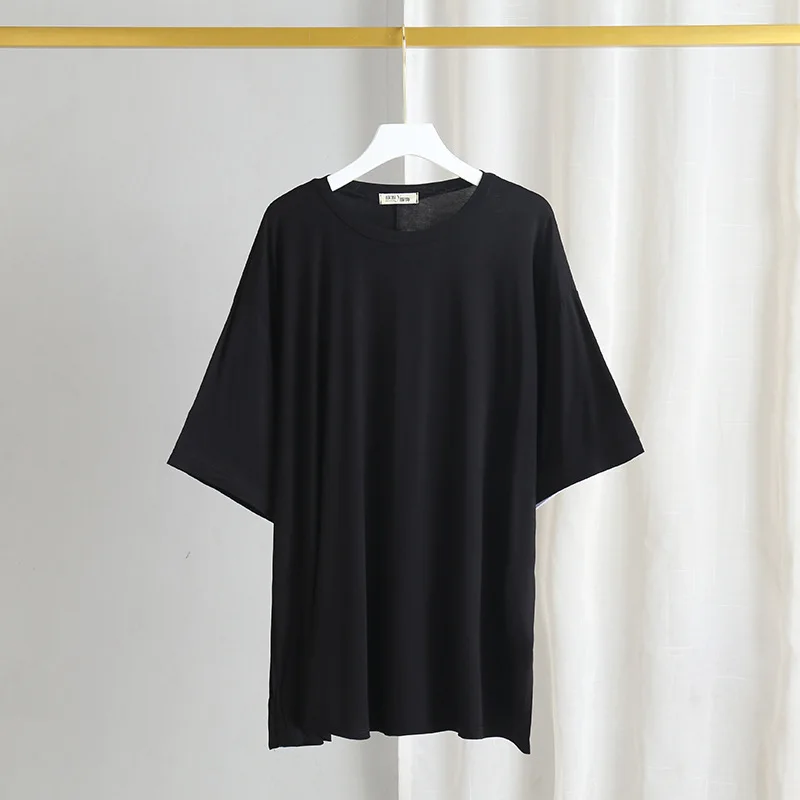The new soft, Snug, breathable, loose-fitting, round-necked, short-sleeved Bitcotton T-shirt for women Black
The new soft, Snug, breathable, loose-fitting, round-necked, short-sleeved Bitcotton T-shirt for women Black