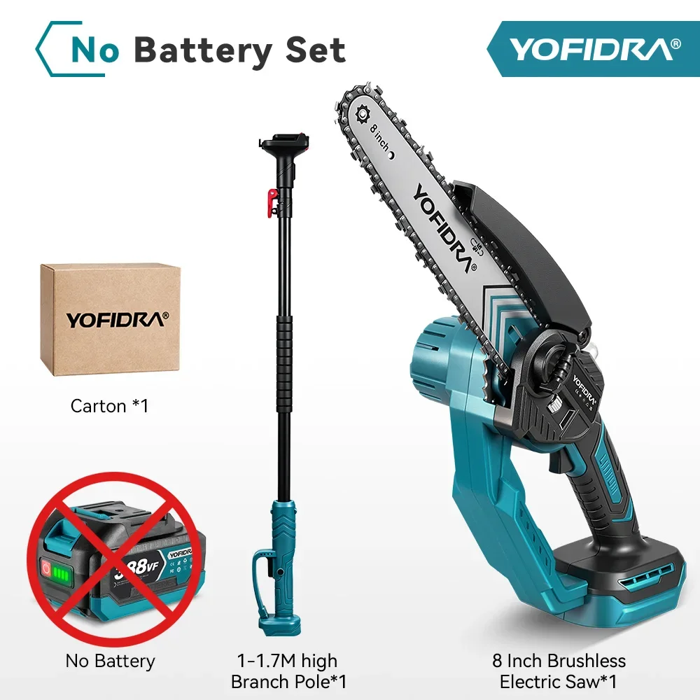 YOFIDRA 8-дюймовая бесщеточная телескопическая пила 18В
YOFIDRA 8-дюймовая бесщеточная телескопическая пила 18В