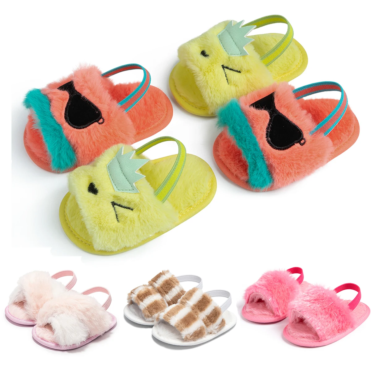 Детские туфли многоцветный мех для девочек и мальчиков, домашние тапочки для новорожденных, мягкая подошва, обувь для начинающих ходить, обувь для детской кроватки, зимние теплые
Детские туфли многоцветный мех для девочек и мальчиков, домашние тапочки для новорожденных, мягкая подошва, обувь для начинающих ходить, обувь для детской кроватки, зимние теплые