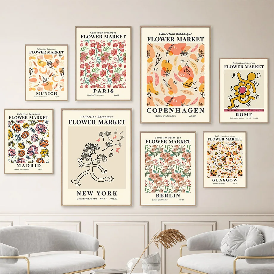 Berlin Rome New York Flower Market Wall Art Canvas Painting Nordic Posters Prints Abstract Wall Pictures For Living Room Decor
Berlin Rome New York Flower Market Wall Art Canvas Painting Nordic Posters Prints Abstract Wall Pictures For Living Room Decor