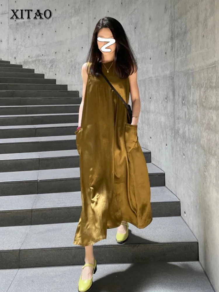 XITAO Solid Casual Dress Women Korea 2022 Summer New Personality Fashion Loose O-neck Sleeveless Ankle-length Dress WLD7454
XITAO Solid Casual Dress Women Korea 2022 Summer New Personality Fashion Loose O-neck Sleeveless Ankle-length Dress WLD7454