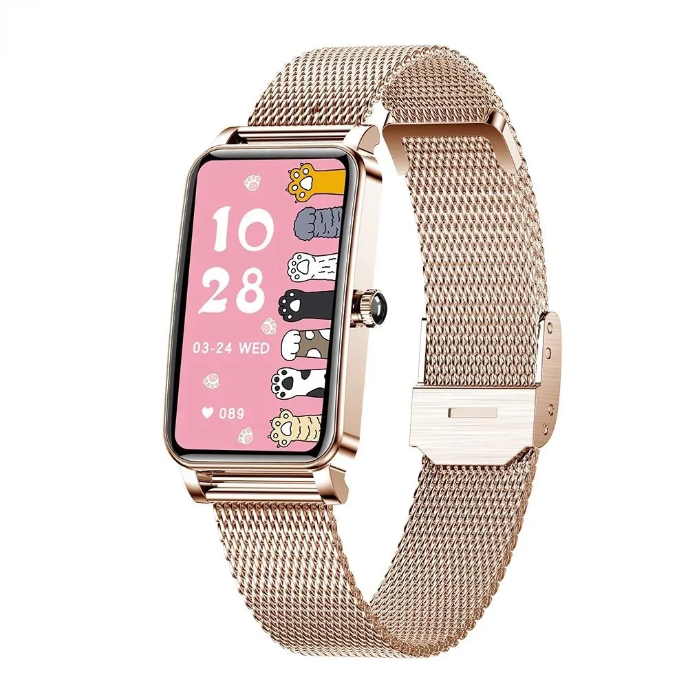 

2023 New Women Smart Watch Custom Dials Full Touch Screen IP68 Waterproof Smartwatch Women Heart Rate Monitor Lovely Bracelet