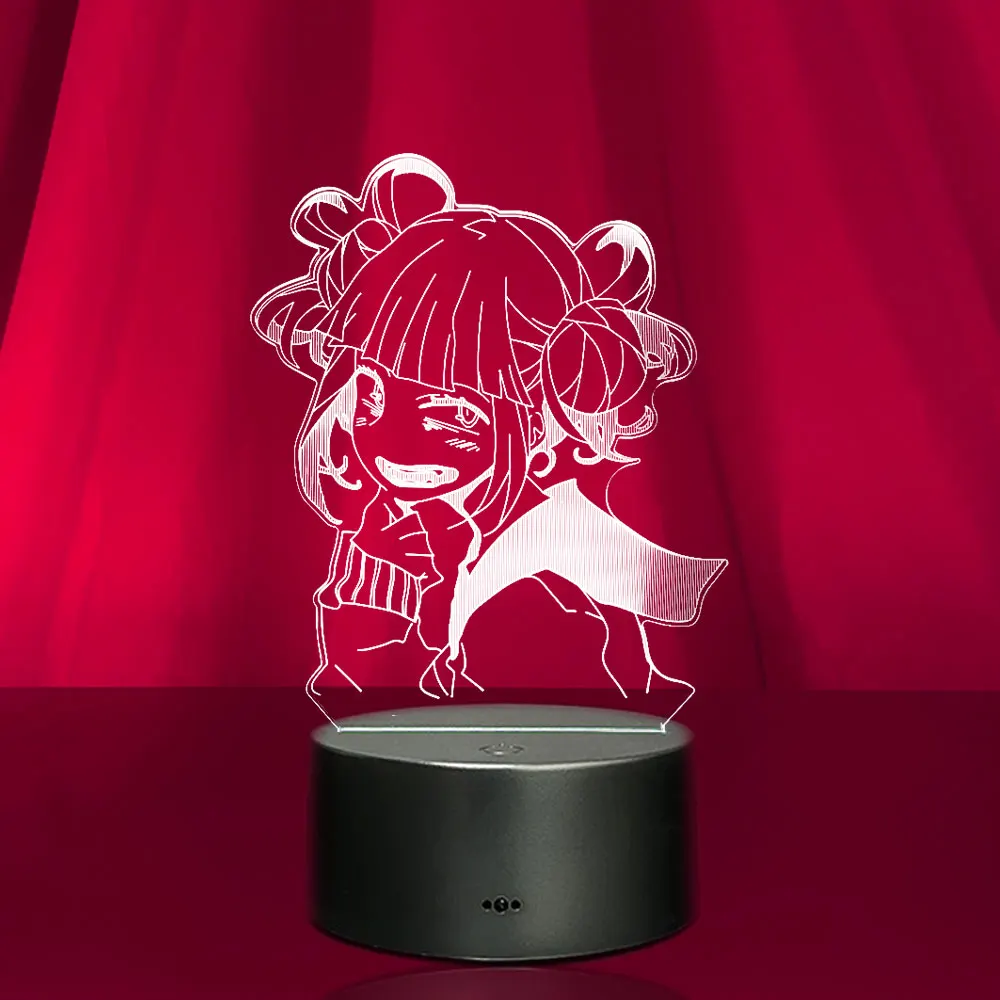2021 Newest MY HERO ACADEMIA Himiko Toga 3D ANIME LAMP Boku no Hero Academia Cross my body Night lights For Bedroom Decoration
2021 Newest MY HERO ACADEMIA Himiko Toga 3D ANIME LAMP Boku no Hero Academia Cross my body Night lights For Bedroom Decoration