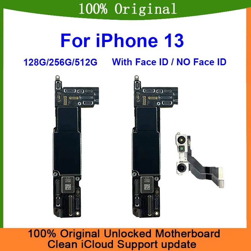 Original Working Motherboard for iPhone 13 Board Unlocked Mainboard for iPhone 13 Motherboard With Face ID Full Chip Free iCloud
Original Working Motherboard for iPhone 13 Board Unlocked Mainboard for iPhone 13 Motherboard With Face ID Full Chip Free iCloud