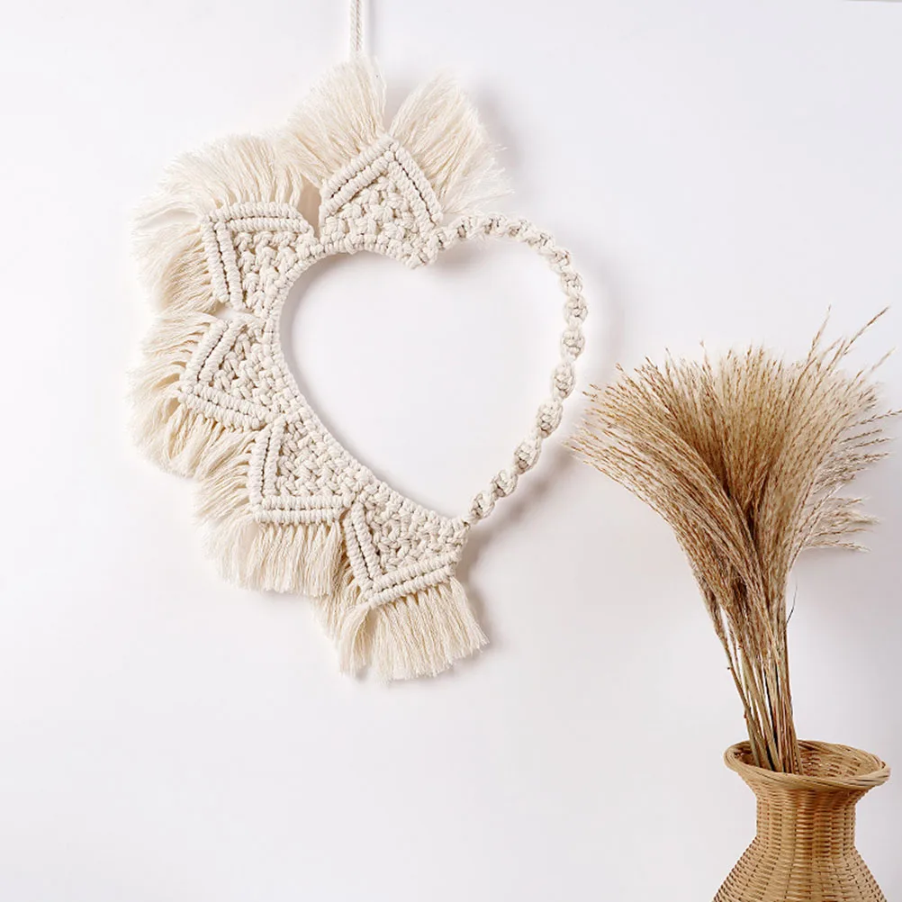 Woven Cotton Dream Catchers Wall Hanging Heart Shaped Dreamcatcher Ornaments for Thanksgiving Valentine's Day Gifts
Woven Cotton Dream Catchers Wall Hanging Heart Shaped Dreamcatcher Ornaments for Thanksgiving Valentine's Day Gifts