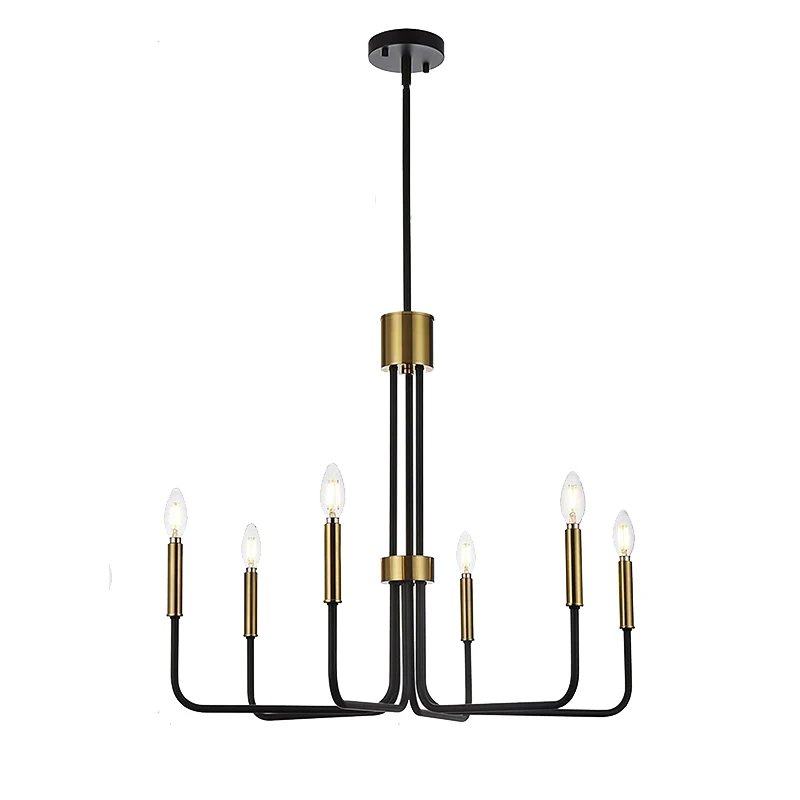 Industrial Black and Gold Farmhouse Chandelier Bedroom Living Room Kichen Island Vintage Pendant Lamp Home Deco Lighting Fixture 
Industrial Black and Gold Farmhouse Chandelier Bedroom Living Room Kichen Island Vintage Pendant Lamp Home Deco Lighting Fixture